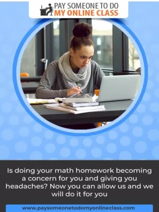 Is doing your math homework becoming a concern for you and giving you headaches? Now you can allow us and we will do it