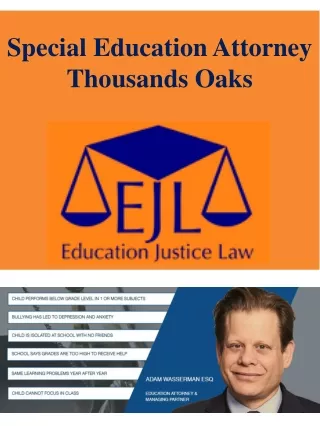 Special Education Attorney Thousands Oaks