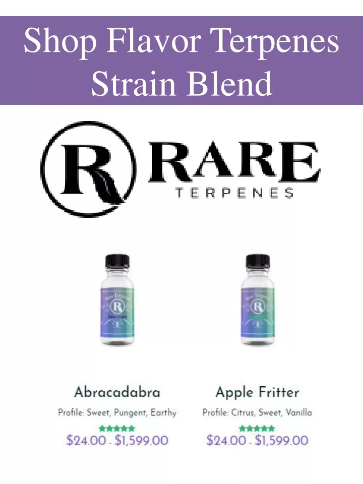 shop flavor terpenes strain blend
