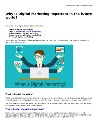 Why is Digital Marketing important in the future world?