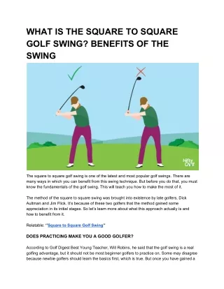 WHAT IS THE SQUARE TO SQUARE GOLF SWING