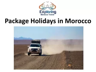 Package Holidays in Morocco
