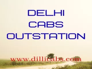 Delhi outstation taxi