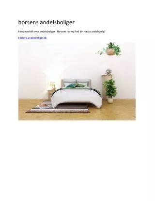 horsens andelsboliger
