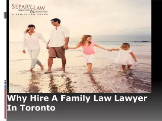 Top Family Law Lawyers in Toronto - Separy Law