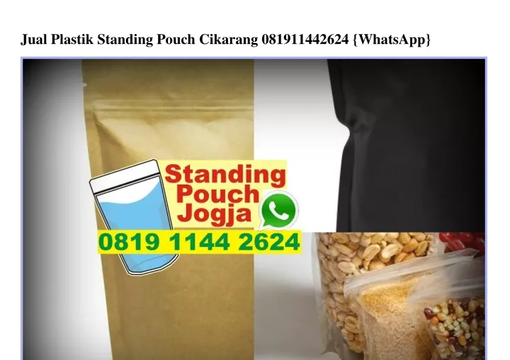 jual plastik standing pouch cikarang 081911442624
