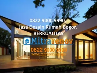 Jasa Desain Rumah Bogor, 0822 9000 9990, BERGARANSI