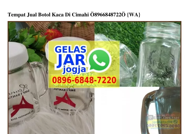 tempat jual botol kaca di cimahi 8966848722 wa