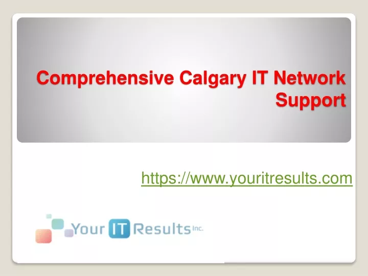 comprehensive calgary it network support