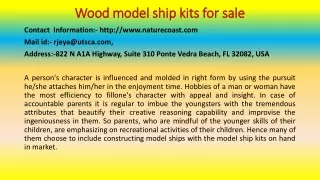 How to Become Better With WOOD MODEL SHIP KITS FOR SALE