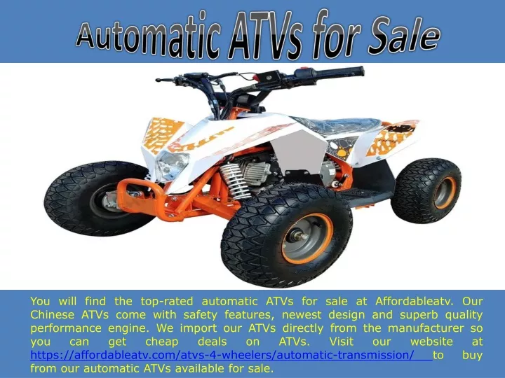 automatic atvs for sale