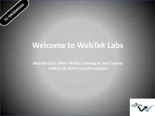 Welcome to WebTek Labs