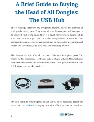 a brief guide to buying the head of all dongles