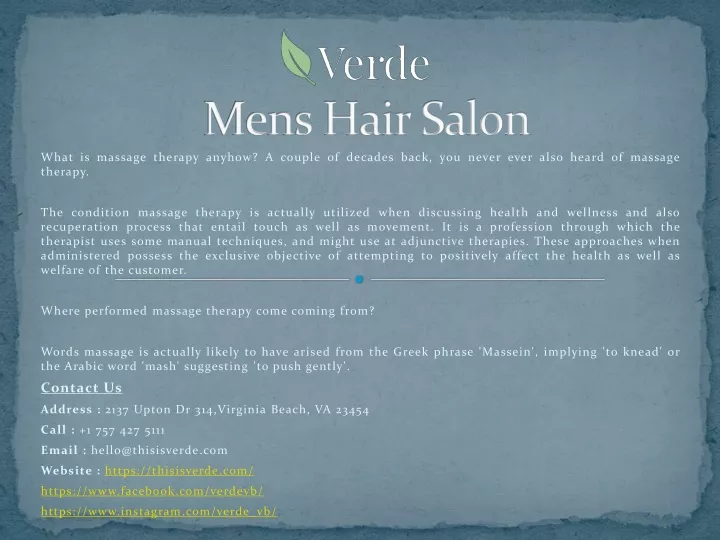 mens hair salon