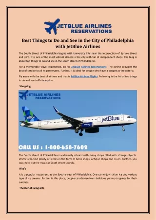Best Things to Do and See in the City of Philadelphia with JetBlue Airlines