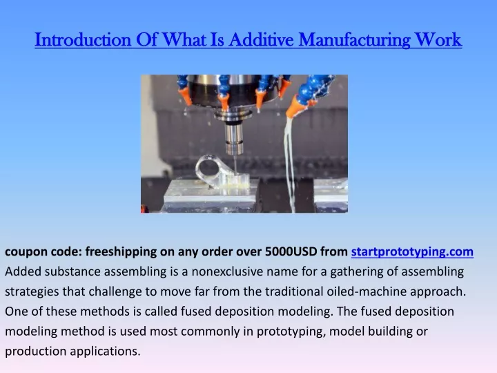 introduction of what is additive manufacturing work