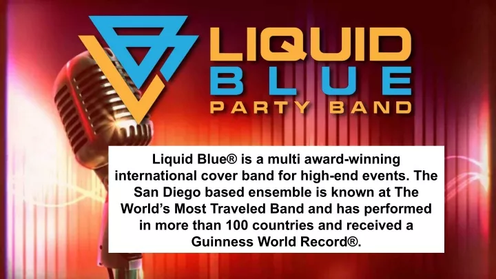 liquid blue is a multi award winning