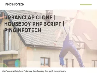 Urbanclap Clone | Housejoy php script | Pinginfotech
