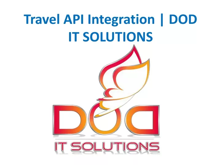 travel api integration dod it solutions