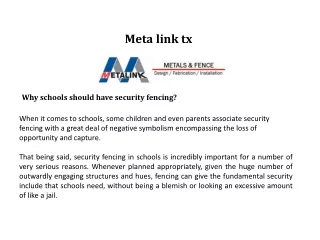 Why schools should have security fencing?