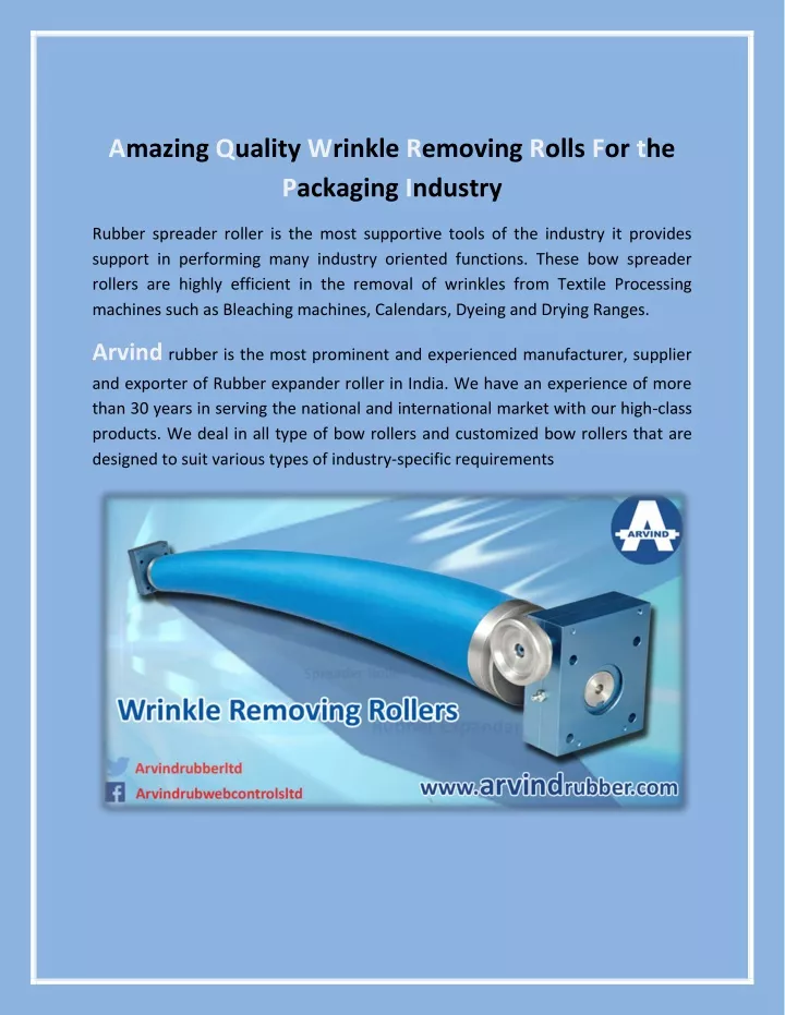 amazing quality wrinkle removing rolls