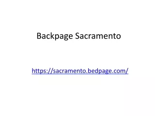 Backpage Sacramento