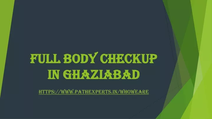 full body checkup in ghaziabad