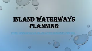 Inland waterways Planning