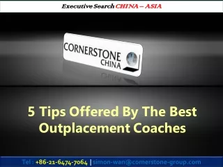 5 Tips Offered By The Best Outplacement Coaches