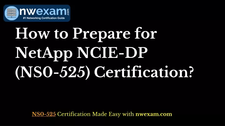 how to prepare for netapp ncie