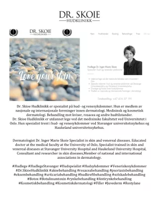 dr skioe hudklinikk er spesialist