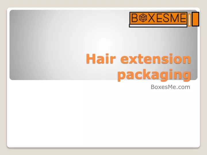 hair extension packaging