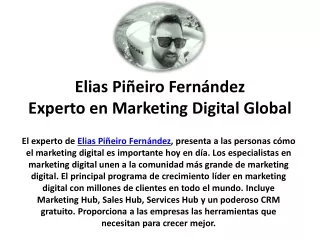 Elias Piñeiro Fernández España Experto en SEO y Marketing Digital