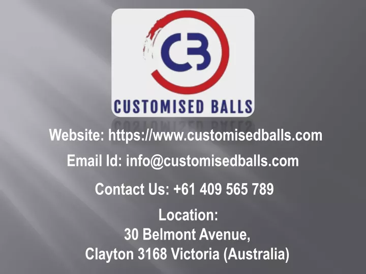 website https www customisedballs com