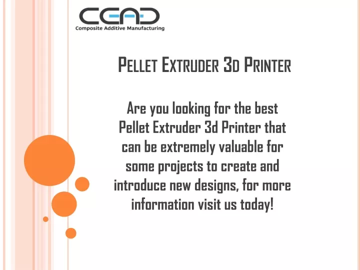 pellet extruder 3d printer