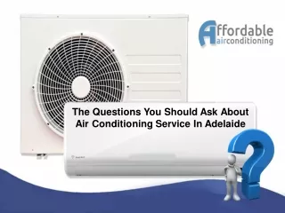 The Questions You Should Ask About Air Conditioning Service In Adelaide