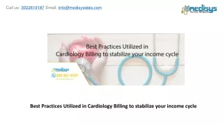 Best Practices Utilized in Cardiology Billing to stabilize your income cycle