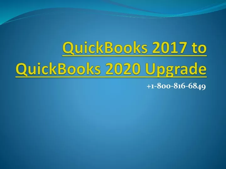 quickbooks 2017 to quickbooks 2020 upgrade