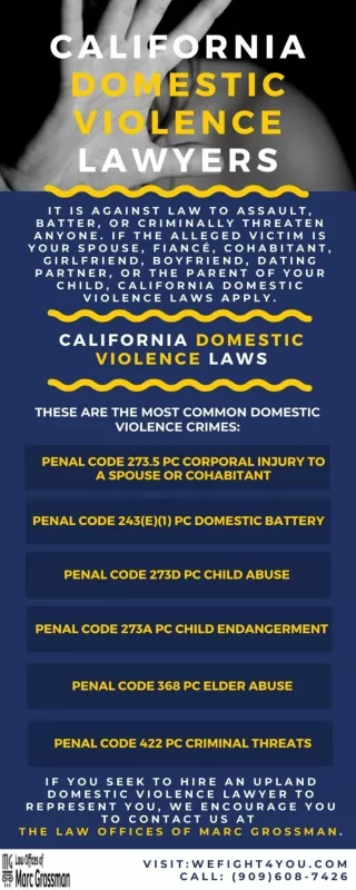 Upland Domestic Violence Lawyers | California Domestic Violence Laws