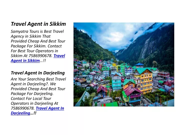 travel agent in sikkim