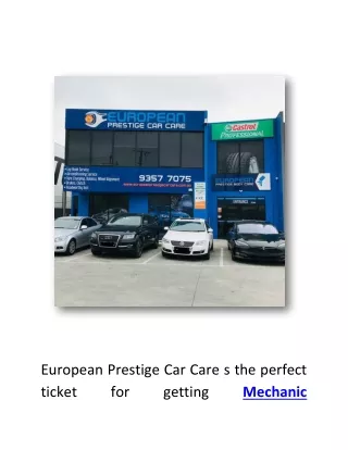 european prestige car care s the perfect ticket