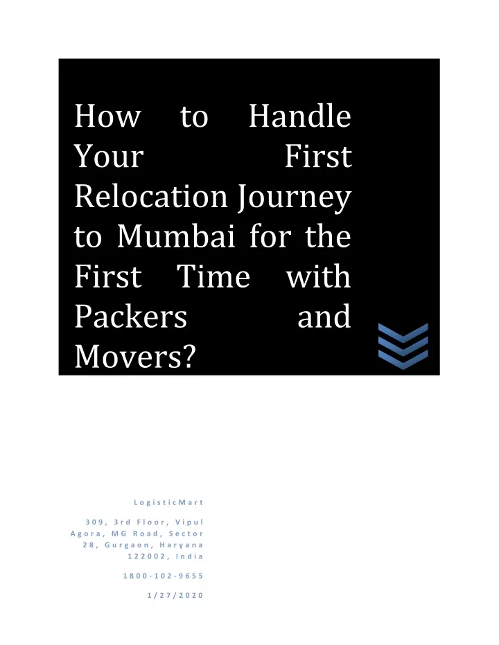 how to handle your relocation journey to mumbai