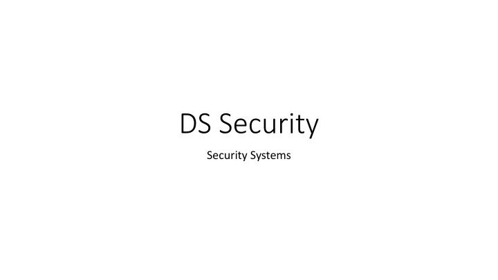 ds security