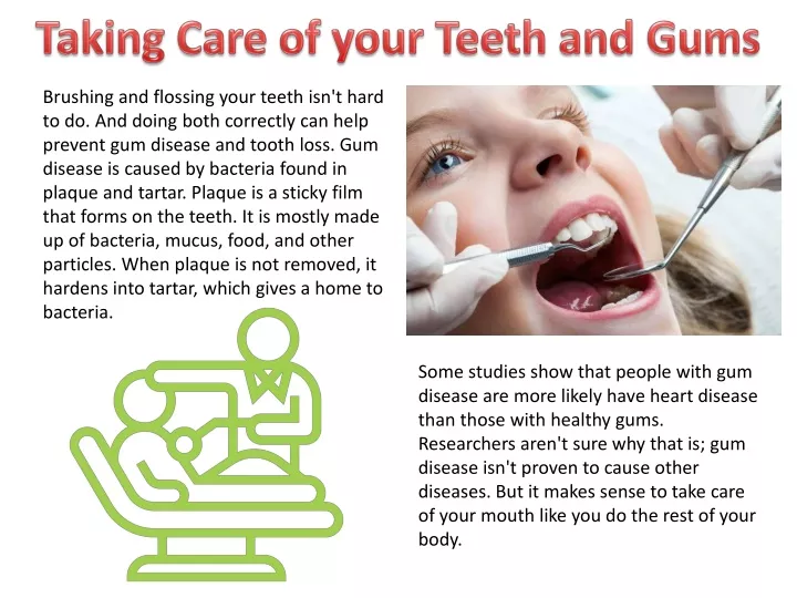 taking care of your teeth and gums