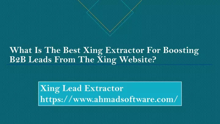 what is the best xing extractor for boosting