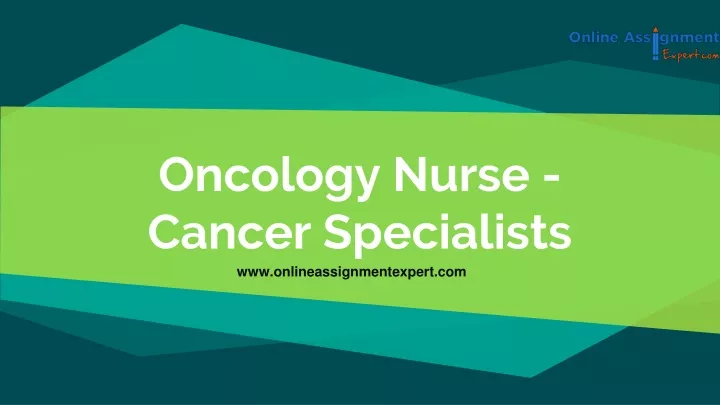 oncology nurse cancer specialists