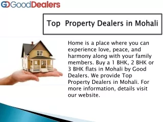 Top Property Dealers in Mohali - Good Dealers
