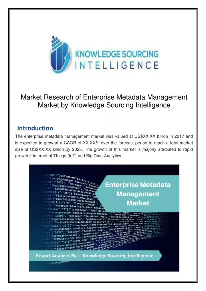 market research of enterprise metadata management
