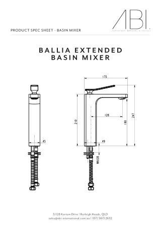 Ballia Basin Mixer Extended