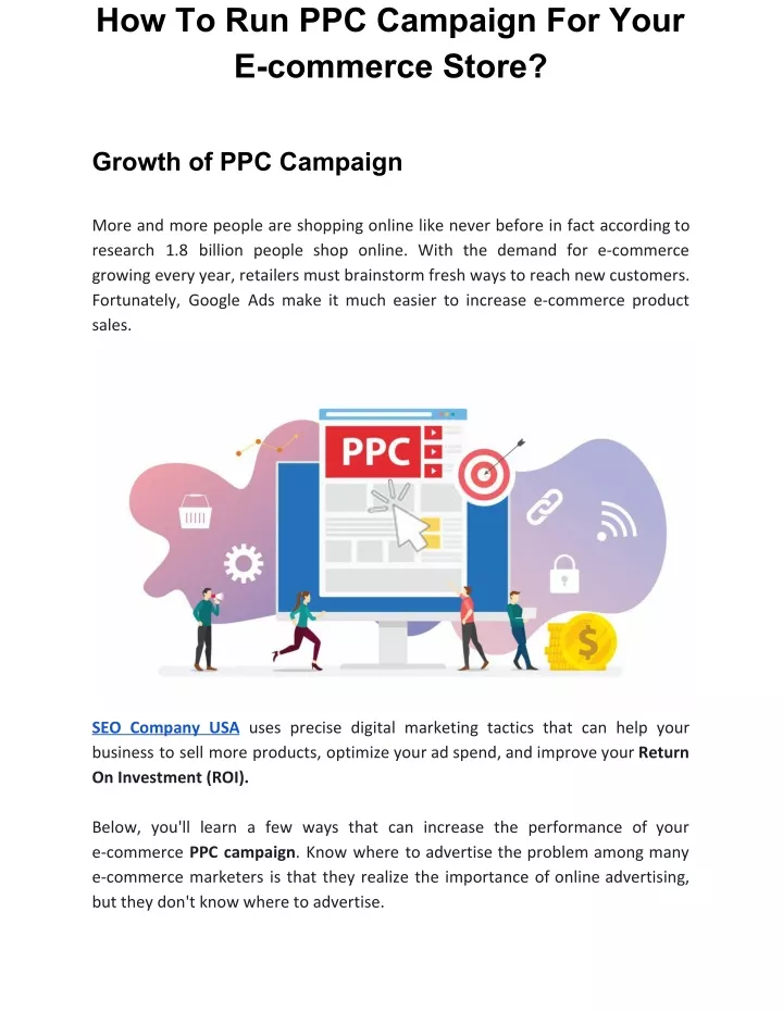 how to run ppc campaign for your e commerce store